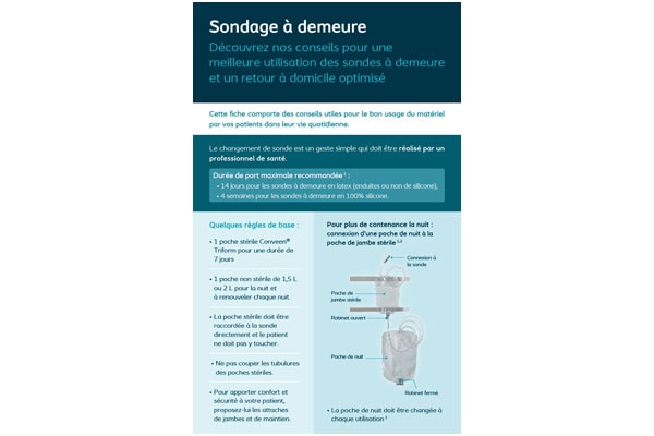Visuel de la brochure marketing Continence Coloplast